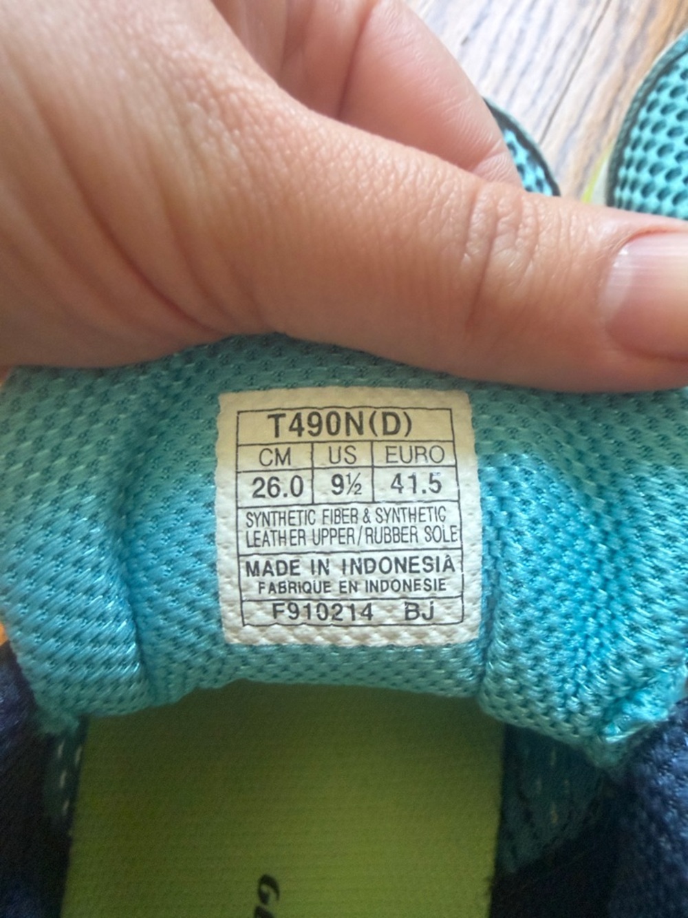 Asics Turquoise & Lime Women's Running Sneakers - Picture 3 of 4